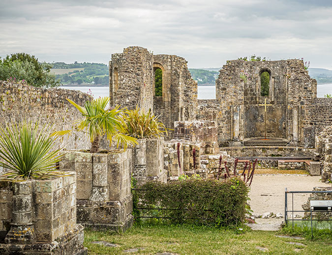 ruines de l'ancienne abbaye de Landévennec